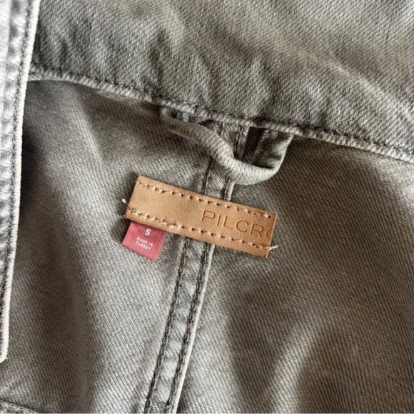 Anthropologie Pilcro Duster Shacket Green Small S - Picture 7 of 8